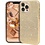 oTronica Geschikt voor iPhone 13 Pro hoesje glitter backcover – Goud – oTronica