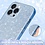 oTronica Geschikt voor iPhone 13 Pro hoesje glitter backcover – Blauw – oTronica