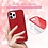 oTronica Geschikt voor iPhone 13 Pro hoesje glitter backcover – Rood – oTronica