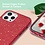 oTronica Geschikt voor iPhone 13 Pro hoesje glitter backcover – Rood – oTronica
