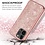 oTronica Geschikt voor iPhone 13 Pro hoesje glitter backcover – Rosegoud – oTronica