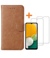 Ntech Samsung A04S hoesje bookcase Bruin - Galaxy A04S / A13 5G wallet