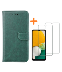 Ntech Samsung A04S hoesje bookcase Groen - Galaxy A04S / A13 5G wallet