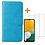 Ntech Hoesje Geschikt Voor Samsung Galaxy A04S / A13 5G hoesje bookcase Met 2x Screenprotector - tempered glass – Blauw