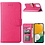Ntech Hoesje Geschikt Voor Samsung Galaxy A04S / A13 5G hoesje bookcase Met 2x Screenprotector - tempered glass – Pink