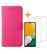 Ntech Samsung A04S hoesje bookcase Pink - Galaxy A04S / A13 5G wallet