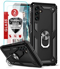 Ntech Samsung A04S Hoesje Anti-Shock Hybrid Armor hoesje Zwart