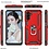 Ntech Hoesje Geschikt Voor Samsung Galaxy A04S Hoesje Anti-Shock Hybrid Armor hoesje Rood - Hoesje Geschikt Voor Samsung Galaxy A04s / A13 5G ring houder TPU backcover hoesje - screenprotector Galaxy A04S - 2 pack