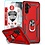 Ntech Hoesje Geschikt Voor Samsung Galaxy A04S Hoesje Anti-Shock Hybrid Armor hoesje Rood - Hoesje Geschikt Voor Samsung Galaxy A04s / A13 5G ring houder TPU backcover hoesje - screenprotector Galaxy A04S - 2 pack