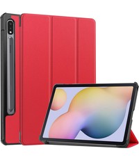 Ntech Samsung Tab S8 hoes Book Case Smart Cover Rood