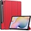 Ntech Hoes Geschikt voor Samsung Galaxy Tab S8 hoes – Hoes Geschikt voor Samsung Galaxy Tab S7 hoes - Book Case - Smart Cover – trifold case – 11 inch – Rood