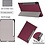 Ntech Hoes Geschikt voor Samsung Galaxy Tab S8 hoes – Hoes Geschikt voor Samsung Galaxy Tab S7 hoes - Book Case - Smart Cover – trifold case – 11 inch – Wine Rood