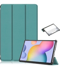Ntech Samsung Tab S8 hoes Book Case Smart Cover Donker Groen