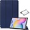 Ntech Hoes Geschikt voor Samsung Galaxy Tab S8 hoes – Hoes Geschikt voor Samsung Galaxy Tab S7 hoes - Book Case - Smart Cover – trifold case – 11 inch – Donker Blauw
