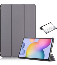 Ntech Samsung Tab S8 hoes Book Case Smart Cover Grijs