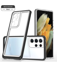 oTronica Samsung Galaxy S21 Ultra hoesje backcover met bumper – Zwart