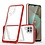 oTronica Hoesje Geschikt Voor Samsung Galaxy A12 5G hoesje Transparant backcover met bumper case – Rood – oTronica