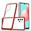 oTronica Hoesje Geschikt Voor Samsung Galaxy A32 5G hoesje Transparant backcover met bumper case – Rood – oTronica