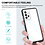 oTronica Hoesje Geschikt Voor Samsung Galaxy A72 4G/5G hoesje Transparant backcover met bumper case – Zwart – oTronica