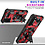 oTronica Hoesje Geschikt Voor Samsung Galaxy S21 Plus hoesje rugged extreme backcover met ring houder Camouflage - Rood