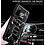 oTronica Hoesje Geschikt Voor Samsung Galaxy S20 FE hoesje rugged extreme backcover met ring houder Camouflage Marmer - Zwart