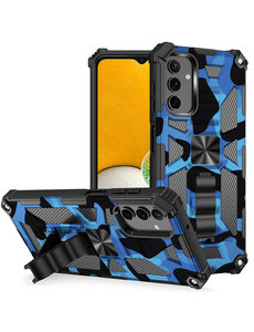 oTronica Samsung A53 rugged extreme backcover met ring houder Camouflage blauw