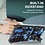oTronica Hoesje Geschikt Voor Samsung Galaxy A13 hoesje rugged extreme backcover met ring houder Camouflage - Blauw