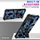 oTronica Hoesje Geschikt Voor Samsung Galaxy A12 5G hoesje rugged extreme backcover met ring houder Camouflage - Blauw