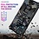 oTronica Hoesje Geschikt Voor Samsung Galaxy A12 5G hoesje rugged extreme backcover met ring houder Camouflage - Marine Blauw
