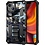 oTronica Geschikt voor iPhone 13 Pro hoesje rugged extreme backcover met ring houder Camouflage - Marine Blauw