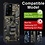 oTronica Hoesje Geschikt Voor Samsung Galaxy S21 Ultra hoesje rugged extreme backcover met ring houder Camouflage - Groen