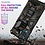 oTronica Hoesje Geschikt Voor Samsung Galaxy A12 5G hoesje rugged extreme backcover met ring houder Camouflage - Groen