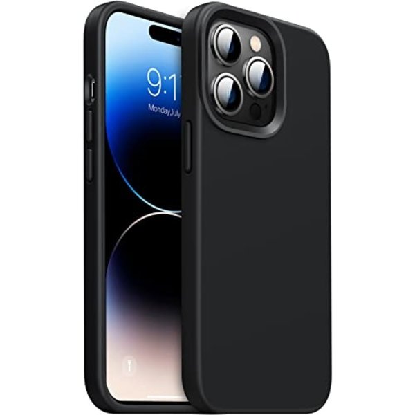 Ntech Ntech hoesje TPU Siliconen Backcover Hoesje Case Geschikt voor iPhone 14 Pro - Zwart