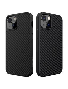 Ntech iPhone 12 Pro Max Carbon Fiber Patroon Backcover