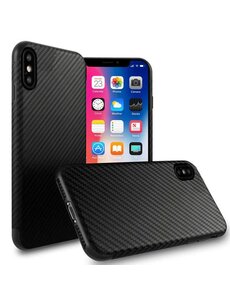 Ntech iPhone X/XS Carbon Fiber Patroon Backcover