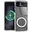 Ntech Hoesje Geschikt Voor Samsung Galaxy Z Flip 3 transparant magnetisch backcover hoesje