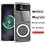 Ntech Hoesje Geschikt Voor Samsung Galaxy Z Flip 3 transparant magnetisch backcover hoesje