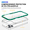 Ntech Hoesje Geschikt voor iPhone 14 Hoesje met bumper - Shockproof case – Groen / Transparant