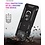 Ntech Samsung Galaxy Z Flip 4 hoesje met Ring Houder - Anti-Shock Hybrid Armor case - Zwart