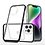 Ntech Hoesje Geschikt voor iPhone 14 Plus Hoesje met bumper - Shockproof case – Zwart / Transparant