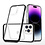 Ntech Hoesje Geschikt voor iPhone 14 Pro Max Hoesje met bumper - Shockproof case – Zwart / Transparant