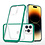 Ntech Hoesje Geschikt voor iPhone 14 Pro Hoesje met bumper - Shockproof case – Groen / Transparant