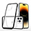 Ntech Hoesje Geschikt voor iPhone 14 Pro Hoesje met bumper - Shockproof case – Zwart / Transparant