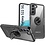 oTronica Hoesje Geschikt Voor Samsung Galaxy S22 Hoesje backcover met Magnetische ring houder ring – Zwart