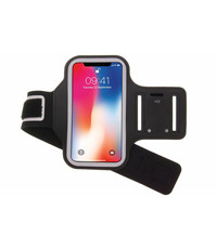 Ntech iPhone X hardloop armband - Sportband - hoesje - zwart