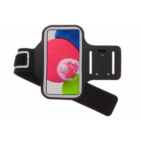 Ntech Hoesje Geschikt Voor Samsung Galaxy A52s hardloop armband - Sportband - hoesje - zwart