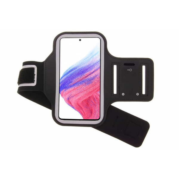 Ntech Hoesje Geschikt Voor Samsung Galaxy A71 hardloop armband - Sportband - hoesje - zwart