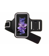 Ntech Samsung Galaxy Z Flip 3 hardloop armband - Sportband - hoesje - zwart