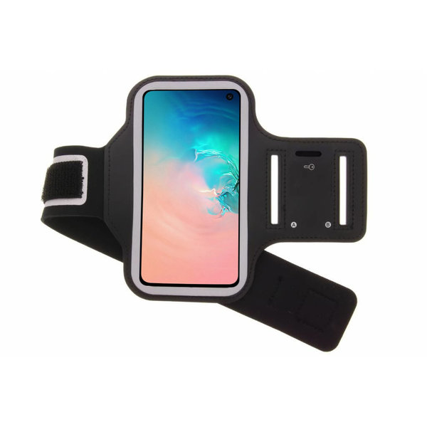 Ntech Hoesje Geschikt Voor Samsung Galaxy S10e hardloop armband - Sportband - hoesje - zwart