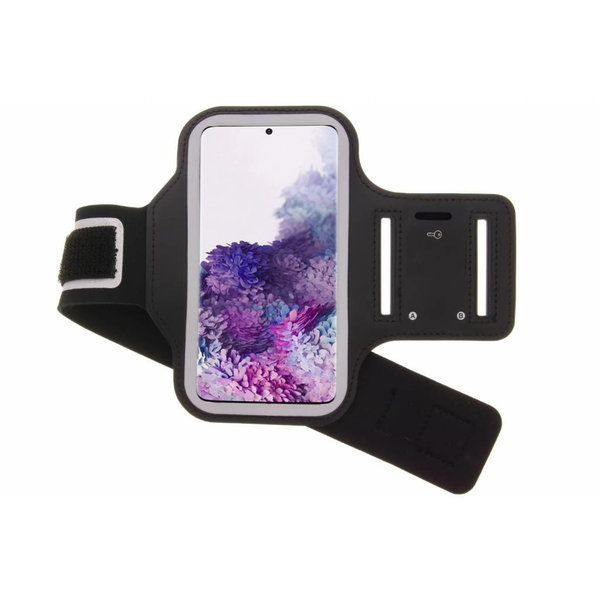 Ntech Hoesje Geschikt Voor Samsung Galaxy S20 Plus hardloop armband - Sportband - hoesje - zwart